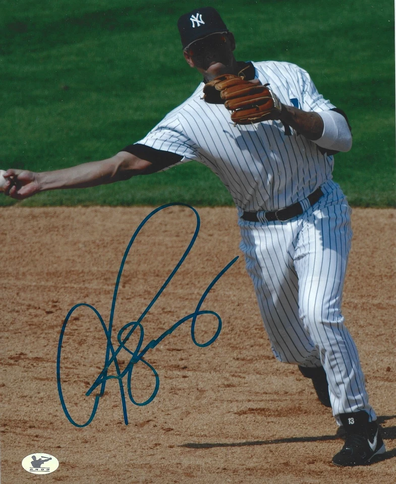 New York Yankees Alex Rodriguez Signed 8x10 AROD Authentication Hologram - Image 1 of 1