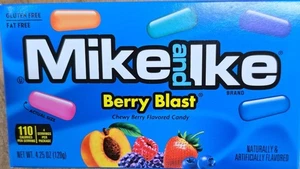 Mike and Ike Berry Blast Candy 4.25 oz Theatre Box (Pack of 24) Free Shipping - Picture 1 of 2