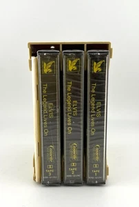 Elvis The Legend Lives On - 3 Cassette Set w Booklet & Case - 1986 SEALED - Picture 1 of 4