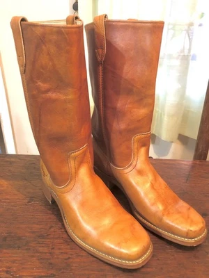Botas Campus Dingo Años 70 De Colección Para Hombre 8.5 10.5 Mujer Naranja Puntera Cuadrada Etiqueta Negra 7273 Foto 1 de 4