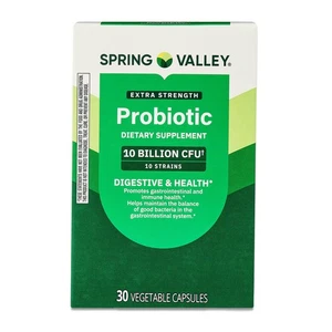 Spring Valley Extra-Strength Probiotic Vegetable Capsules, 30 Count - Picture 1 of 9
