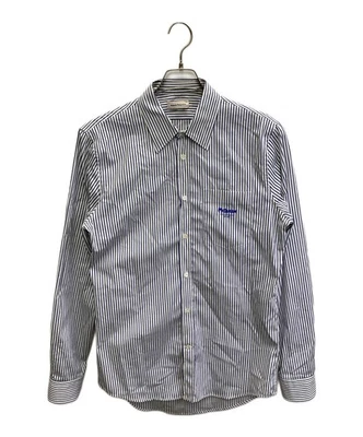 ALEXANDER McQUEEN logo stripe shirt Size: 15＋ Blue x white Men 704910 - Image 1 of 4