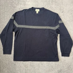Eddie Bauer Pullover Herren XL Rundhals Pulli Streifen klassisch dunkelblau grau - Bild 1 von 6