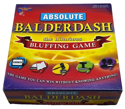 ABSOLUTE BALDERDASH : The Bluffing Game - By Drumond Park In Vgc (FREE UK P&P) - Image 1 of 4