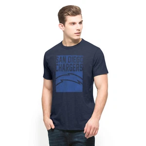 Camiseta de algodón suave de algodón suave inspirada en logotipo de la NFL para hombre de los San Diego Chargers del 47 - Imagen 1 de 1