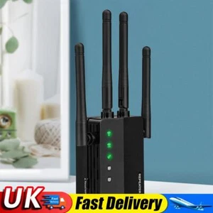 WLAN Amplifier 1200Mbps WiFi Extender Signal Amplifier 2xLAN Port (EU Plug) UK - Bild 1 von 12