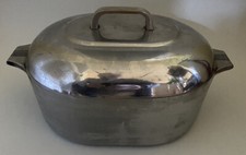 VTG Magnalite Wagner Ware Sidney -0- 4265P 8 QT Roasting Pan Dutch Oven w Trivet