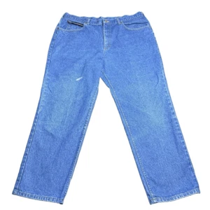 Vintage LL Bean MADE IN USA Mens 38x29.5 Relaxed Fit Straight Denim Blue Jeans - Picture 1 of 8