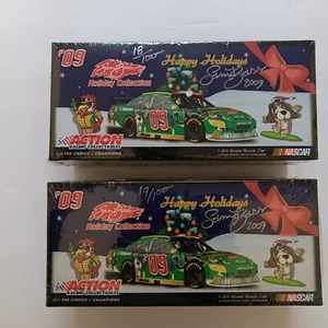 Sam Bass 09 Happy Holidays Autographed NASCAR 1:24 #18 & #19 Of 100 (2-AV@PP) - Bild 1 von 6