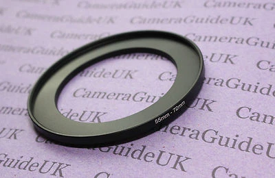 55mm to 72mm 55-72 Stepping Step Up Filter Ring Adapter  - Image 1 of 2