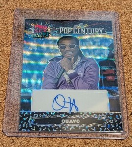 2023 LEAF METAL POP CENTURY Quavo PRO SET RAPS BLACK WAVE AUTOGRAPH /5 RARE SSP