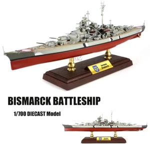 WWII German Bismarck battleship 1/700 diecast model ship Forces of Valor - Picture 1 of 6