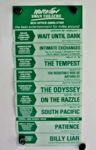 Swan Theatre Worcester POSTER 1980's Shakespeare's The Tempest The Odyssey Plays - Picture 1 of 3