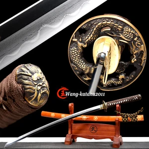 40''Fine-polished Katana Clay Tempered Folded T10 MCUSTA Japanese Samurai Sword - Picture 1 of 12