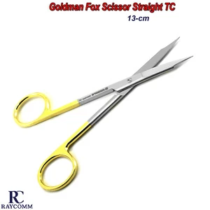 Instrumento veterinario quirúrgico Goldman Fox Tijeras TC tejido recto sutura - Imagen 1 de 5