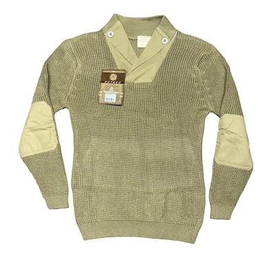 NEW Rothco WWII Mechanics Sweater Mens XL Green Waffle Knit Thermal Reproduction - Image 1 of 4