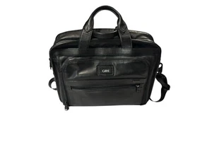 TUMI At A Glance Organizer Brief Case Leather 12.25" x 16" x 5" - Picture 1 of 7