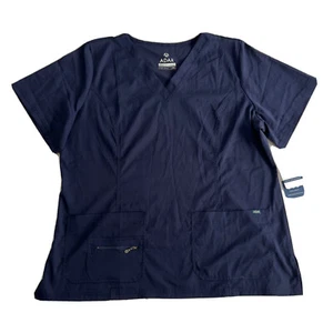 Adar Pro Breakthrough Plus Scrub Enhanced V-Neck Top for Women Navy Blue, 3XL - Picture 1 of 7