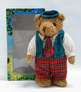 Vintage Traditional Truelove Teddies - Tartan Teddy Bear - Mint Condition - Picture 1 of 13
