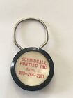 Vintage Schmidgall Pontiac Morton ILL Keychain, Illinois Key Ring Accessory