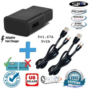 For Samsung Galaxy S8 S9 S10 S20 Ultra Note 20 10 Fast Charger USB Type C Cable - Picture 1 of 1