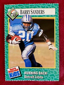 1990 Sports Illustrated For Kids Barry Sanders #202 Detroit Lions