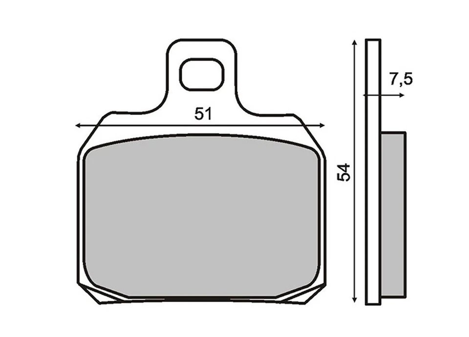 Pair brake pads REAR BIMOTA BB3 1000 2014 > RMS 225100490 - Image 1 of 1