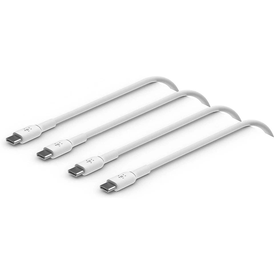 BELKIN BOOST CHARGE USB-C TO USB-C CABLES FAST CHARGE 60W 2 PACK CAB003BT1MWH2PK - Image 1 of 1