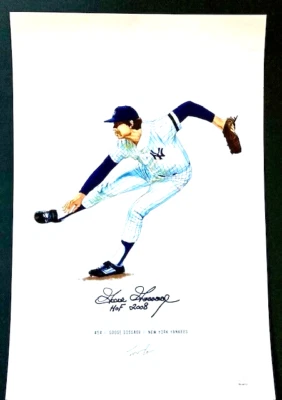 GOOSE GOSSAGE BEAUTIFULLY SIGNED 12x18 LITHOGRAPH AUTHENTICATED BY JSA - Image 1 of 3