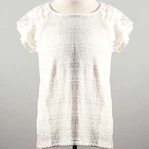 NWT Kiddo - Girl's Youth Knit/Lace Ivory Top - Size L - Free Shipping - Picture 1 of 9