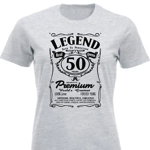 50. Geburtstag Geschenke für sie Frauen 50 Jahre lustiges TShirt Geburtstag TShirt Tee - Bild 1 von 12