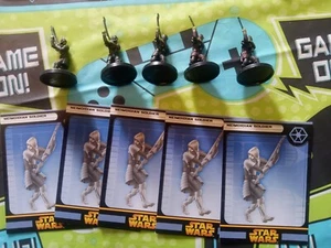 Star Wars Miniatures REVENGE OF THE SITH 5 Neimoidian Soldiers 35/60 - Picture 1 of 1