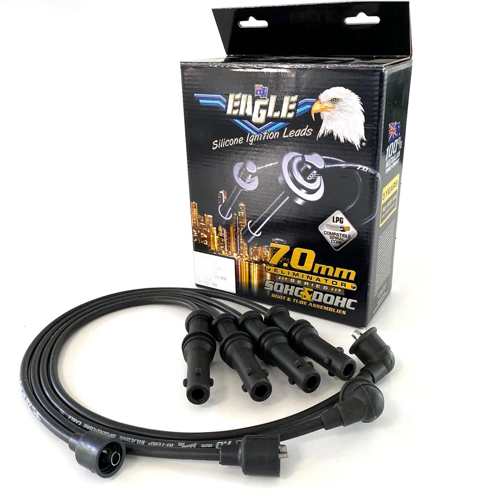 EAGLE 7mm 4cyl Ignition Lead Kit Fits Holden Barina SB City Combo - image 1 of 1