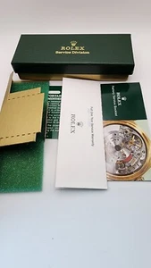 CAJA DE REPARACIÓN DE SERVICIO ROLEX ORIGINAL Folleto Etc Fechas a 2004 - Imagen 1 de 7