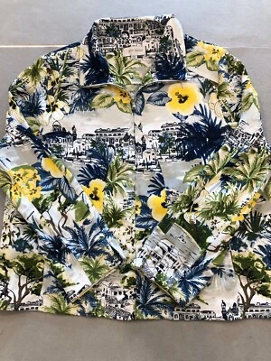 Chaqueta Erin London Para Mujer 2XL Isla Griega Cremallera Ligera Floral Abrigo de Verano Foto 1 de 4