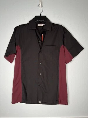 Chef Works Shirt Black Short Sleeve Work Uniform Kitchen Restaurant Mens XS New - Image 1 of 4