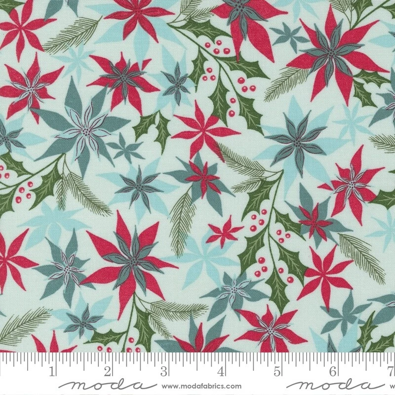 Good News Great Joy Joyful Petals Icicle Fancy That Design House Moda 1/2 Yard - Image 1 of 1