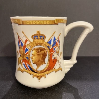 King Edward VIII Coronation Commemorative Mug 1937 Tamsware - Nice! - Image 1 of 4