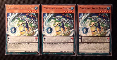 Yu-Gi-Oh! 3x Performage Water Dancer, MZTM-EN050, Rare, 1. Ed., Englisch, NM - Bild 1 von 2