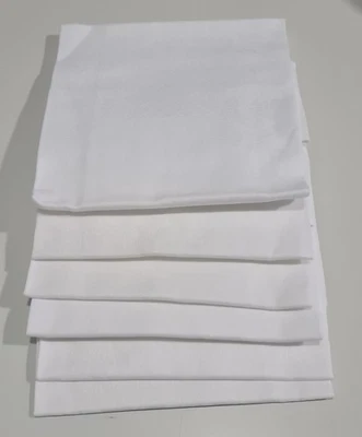 Serviettes de Table Blanche en Damassé Neuve pour Jolie Table - Photo 1/3