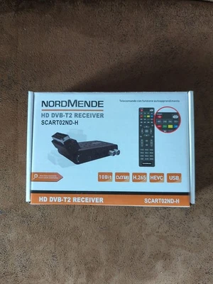 NORDMENDE SCART02ND-H DVB-T2 Decoder Digitale Terrestre Scart HDMI Telecomando - Immagine 1 di 4