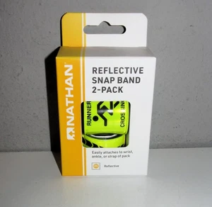 Nathan Reflective Snap Band (2 PACK) BRAND NEW IN PACKAGE - Picture 1 of 2