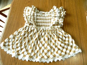 Camicetta con volant bambina giovane Matilda Jane beige marrone e bianco taglia 4_ usata in ottime condizioni - Foto 1 di 4