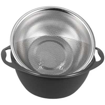  Scolapasta da cucina, cestello di scarico per lavare e filtrare, scolapasta a - Immagine 1 di 4