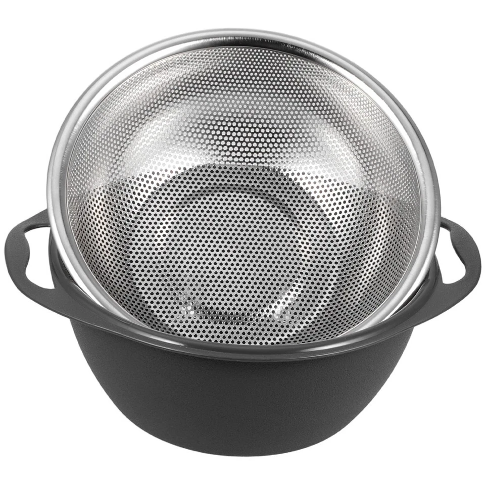  Scolapasta da cucina, cestello di scarico per lavare e filtrare, scolapasta a - Immagine 1 di 4