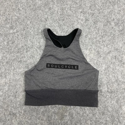 Sujetador deportivo Lululemon para mujer talla 8 negro gris Soulcycle atletismo gimnasio entrenamiento Foto 1 de 4