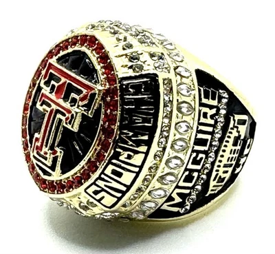 NCAA / 2022 Texas Tech Red Raiders Football Championship Ring / McGuire - Image 1 of 4