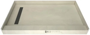 Tile Redi RT3648L-PVC Redi Trench 48" x 36" Rectangular Shower - Nickel - Picture 1 of 12