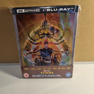 Marvels Thor Ragnarok 4K BLu Ray Steelbook - Zavvi Exclusive - Picture 1 of 10