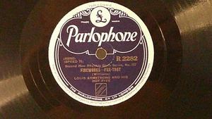 Louis Armstong & His Hot Five,Parlophone,"Fireworks",UK,10" 78RPM,1928 jazz,M- - Foto 1 di 3